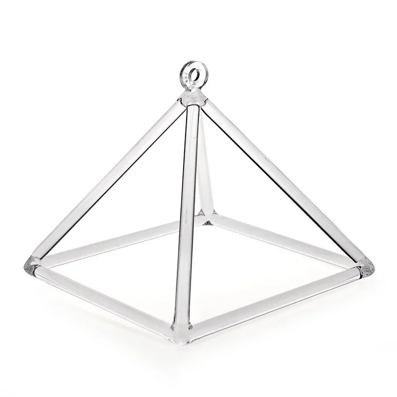 Clear Crystal Singing Pyramid Professional Quartz Tower Singing Bowl Yoga Meditation Sound Healing Percussion Instruments Gifts