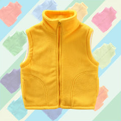3 to 10 Years Teenager Outwear Waistcoats Sleeveless Jackets Children's Vest For Boy Girl Polar Fleece Baby Kid Vest Warm Winter