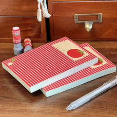Lovely Tomato Notebook Thick Notepads with 78-96 Page Unlined Journal for Writing Drawing Sketching Journaling Mind Map