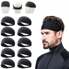 Sport Headband Fitness Sweat Bandage Head Hair Band Tennis Yoga Absorb Sweat Head Band Basketball Running Sweatband Women Men