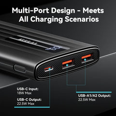 KUULAA Power Bank 10000mAh 22.5W PD Fast Charging Portable Charger External Battery For iPhone 17 16 15 Samsung Huawei Powerbank