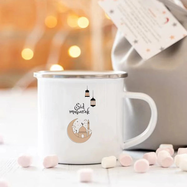 Ramadan Decoration Ramadan Kareem Enamel Mug Islamic Celebration Gift Home Coffee Mugs Islamic Drinkware Tea Cup Best Gift