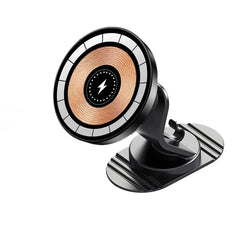 K10 Vacuum Suction Cup Car Magnetic Wireless Charger Foldable 360° Universal Rotating Stand for iPhone Samsung Gym Bath Mirror