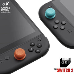Savage Raven by Skull & Co. Joystick Cap Thumb Grip Set FPS CQC Thumbstick Cover for Nintendo Switch 2