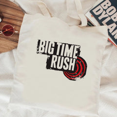 Big Time Rush Canvas Jute Tote Bag – Reusable Grocery Shopper