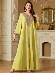 Eid Dress for Women Abaya Embroidery Party Long Dresses Muslim Caftan Robe Jalabiya Ramadan  Dubai Kaftan 2025 Vestidos Largos