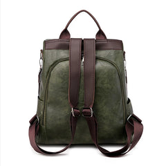 Female Backpack Multifunction PU Leather School Bag Women Shoulder Bag Travel Back Pack Mochila Feminina