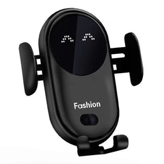 Fashion Qi Fast Wireless Charger Car Phone Holder Smart Infrared Sensor Air Vent Mount Automatic Clamping Mobile Phone Stand S11