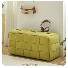 Modern Solid Wood Ottoman Bench for Entryway & Living Room