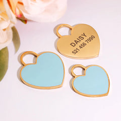 Personalized Dog Cat ID Tag Bling Rhinestone Puppy Kitten Name Tags Anti-lost Pet Collar Accessories Free Engraved Pet Products
