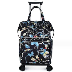Women hand Carry On hand luggage Trolley Bags Expansion Spinner Suitcase Bag Cabin Size 20" Women travel Trolley Bags On Wheels