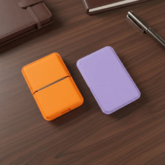 Ultra Thin Premium Magnetic PU Leather Phone Adsorption Stand Card Slot Holder Universal  Device Pouch Card Holder Accessories