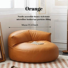 Lazy Sofas Living Room  Single Corner Sofa Modern Design Sofa for 1 Person Can Lie Down Beanbag Tatami Thickened Leather Home Living Room Furniture