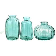 G5AB Set Of 3 Minimalists Glass Small Bud Vases For Living Room Table Centerpieces Home Decor