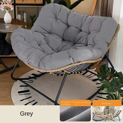 X&D Human Bird Nest Rattan Weaving Rocking Chair Leisure Sofa Home Balcony Single Lazy Corner Sofa Rocking Chair Rattan Chair Can Sleep Living Room Furniture