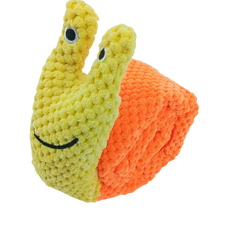 Dog Puzzle Feeder Interactive Toy Indestructible Plush Sound Squeak Puppy Toys For Resistant Foldable Snail Dogs Pet Supplies Pet Shop