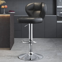 Commercial high platform chair, high footstool chair, adjustable height, rotatable, bar counter chair, front desk cashier stool Kitchen & Dining Furniture