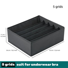 Socks & Underwear Organizer Box – Washable Drawer Storage