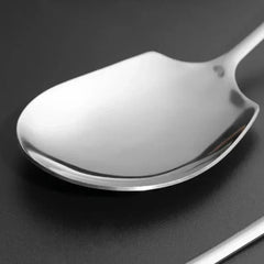 3/1Pcs Large Stainless Steel Spoon Long Handle Spoons Kitchen Cutlery Rice Dumpling Porridge Soup Scoops Restaurant Tableware Kitchen Tools, Cooking Utensils