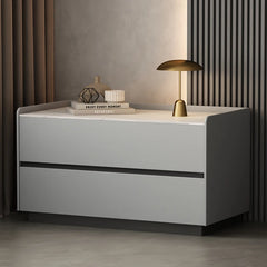 Italian Minimalist Bedside Table with Drawers Bedroom Furniture