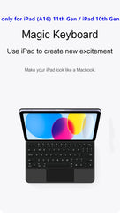 Magic Keyboard for iPad A16 2025 11th 11" Magnetic Case for iPad 10 10th 11th Generation Floating Stand Multi-Touch Keyboard