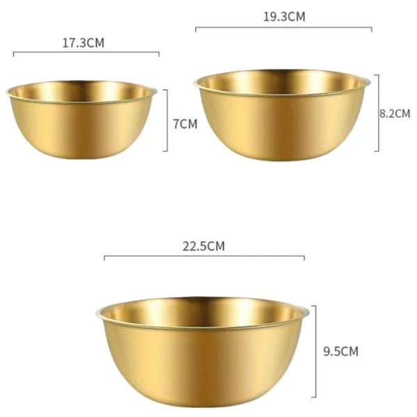 1-3 Stainless Steel Bowl Set with Scale for Cooking Baking Food Storage Large Capacity Mixing Bowls for Home Cooking Essentials, Kitchen Tools