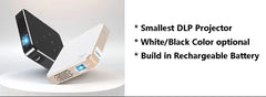 Smartldea New Mini DLP HD Projector Support 1080p Built-in Battery Capacity Wired Phone Mirroring Projector Home Theater Beamer