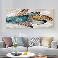 Modern Nordic Art Feather Canvas Painting On The Wall Art Posters Prints Wall Pictures for Living Room Home Wall Cuadros Decor