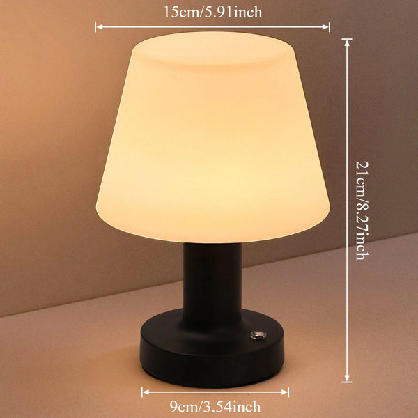 LED Table Lamp Touch Sensor Rechargeable Desktop Night Light Wireless Reading Lamp For Restaurant Hotel Bar Bedroom Decor Light