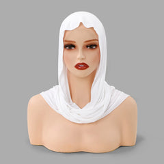 Hot Selling Ins Soft Jersey Instant Hijab Scarf for Women Muslim Solid Color Ready to Wear Hijab  Sport Underscarf Headwraps