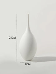 Minimalist Handmade Art Zen Vase Ceramic Decoration Living Room Model Home Decoration Black and White Art Vase Hand Drawing Home Decor
