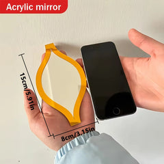 6/12pcs Gold Teardrop Wall Mirror CombinationArtisticDecorative Mirror for BathroomBedroom Living Room Hallway Accent Wall Decor
