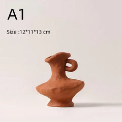 Hydroponics Nordic Style Simple Flower Pot, Ceramic White Vases, Table Accessories, Bathroom Aesthetic Room Home Decor