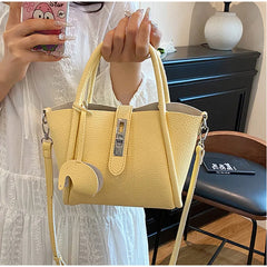 Fashion Leather Tote Bag – Versatile Casual Commuter Bag