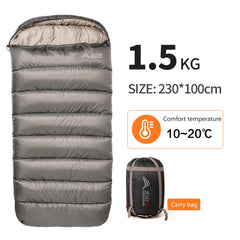 BISINNA Large 3-Season Camping Sleeping Bag – Lightweight & Widened