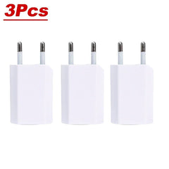1-5Pcs Mini Universal 5V 1A EU Plug USB Wall Phone Charger For iPhone Samsung Xiaomi Redmi Google Huawei Charger Power Adapter
