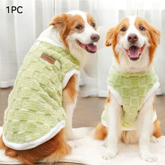 1.5-25kg Flannel Dogs Clothes Winter Warm Sweater Pet Clothing Golden Retriever Dog Coats Sweatshirt Pets Puppy Pullover Vest Pet Shop Pet Clothing