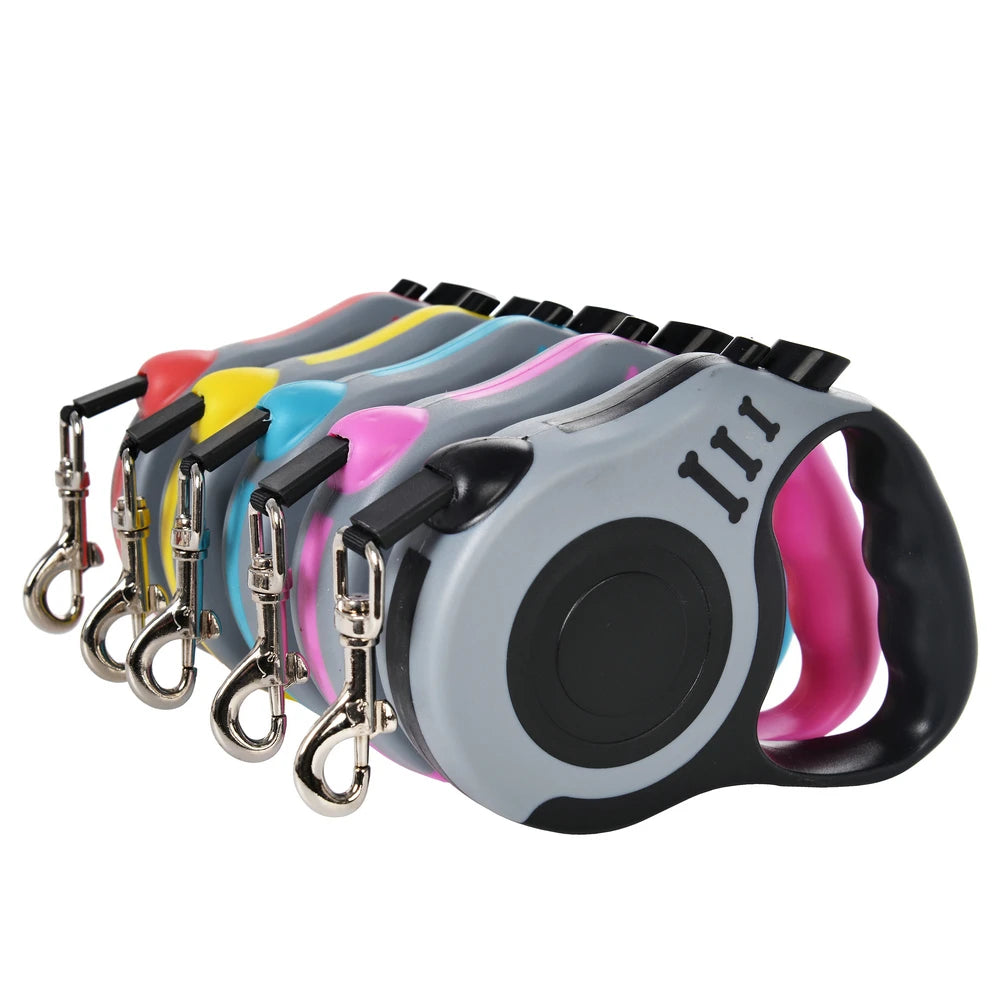 3M/5M Retractable Dog Leash – Durable Nylon Lead for Small Dogs & Cats Pet Shop