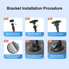 Universal Magnetic Phone Holder Car Long Arm Windshield Dashboard Magnet Car Holder Mount Dock for Phone Mobile Stand for IPhone