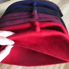 Eid Ramadan Prayer Hats for Muslim Men Wool Felt  Fashion Brown Red Kufi Hijab Handmade Beret Caps Spring Winter Elegant Hat