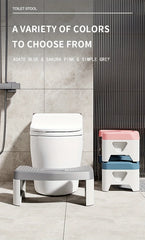 1Pc Toilet Stool for Bathroom, Comfort Toilet Stool for Adult Kids Pregnant Women, Squatting Aid Footstool, Anti Slip Thickening