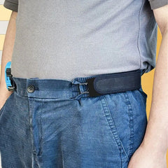 New 1Pc 2Pcs Unisex Buckleless Belt Hook Waist Buckle Adjustable Elastic Waist Belt Comfortable Metal Hook