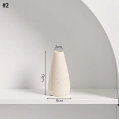 INS Nordic White Ceramic Vase – Decorative Flower Pot Home Decor