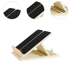 Wooden Slant Board Calf Stretcher Foldable Nonslip Leg Stretch Ankle Exercise Training Equipment for Muscle Building Home Gym