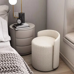 Modern Round Makeup Stool for Dressing Table & Living Room