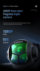 Lenovo A26 Pro Drone 5G WiFi Drone 4K Dual HD Camera Large Screen Remote Controller Brushless Motor Professional Quadcopter Toy