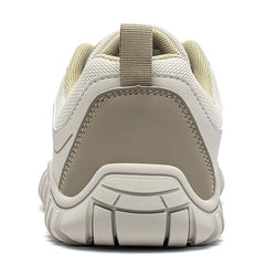 HOBIBEAR Unisex Wide Toe Sneakers Outdoor Travel Breathable Shoes Comfortable Lace Up Walking Sneakers