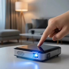 SmartIdea Wireless Projector DLP Handheld Pocket Proyector Build-in Battery Support AirPlay Miracast Outdoor Camping Projector