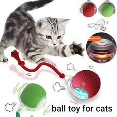 New Cat Interactive Ball Toy,Automatic Rolling Cat Ball Rechargeable,Smart Kitten Interactive Toy,Intelligent Balls Toy for Cat Pet Shop