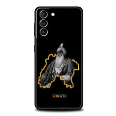 Sikh Khanda Sikhism Soft Phone Case For Samsung Galaxy S25 Edge S24 Plus S23 FE S22 S21 S20 Ultra 5G S10 Black Protect Cover